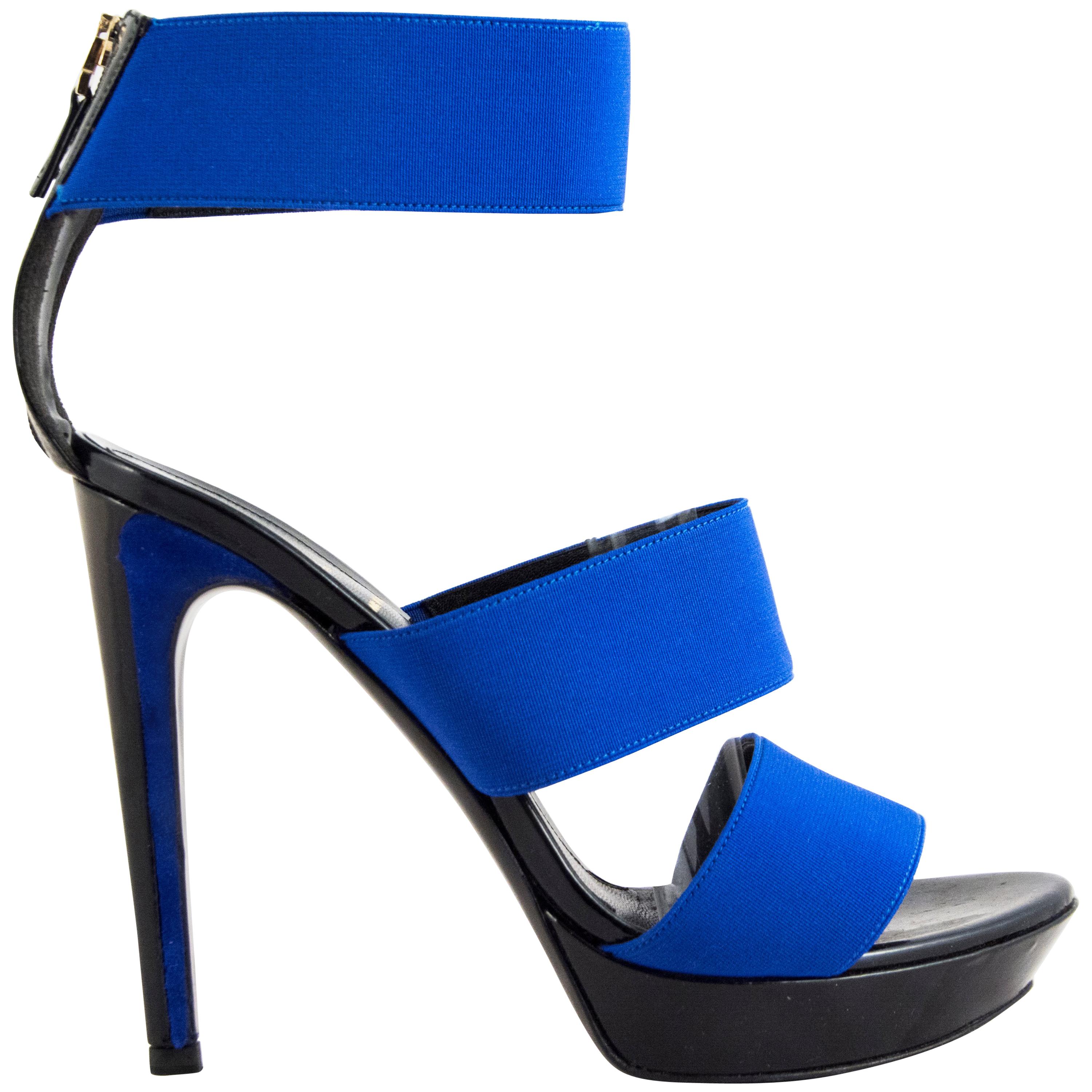 Fendi Electric blue sandals For Sale