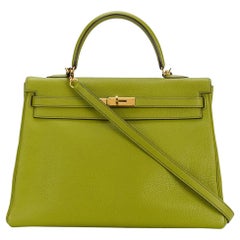 Hermès Kelly Pochette Vert Vertigo Swift Gold Hardware GHW — The French  Hunter