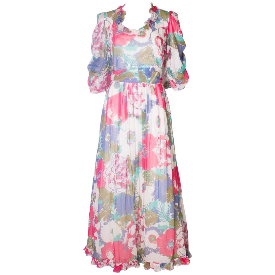 Bruce Oldfield Silk Cocktail Dress For Sale at 1stDibs
