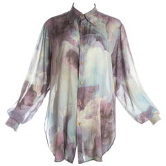 Vivienne Westwood unisex cotton blouse with cherub print, S/S 1991