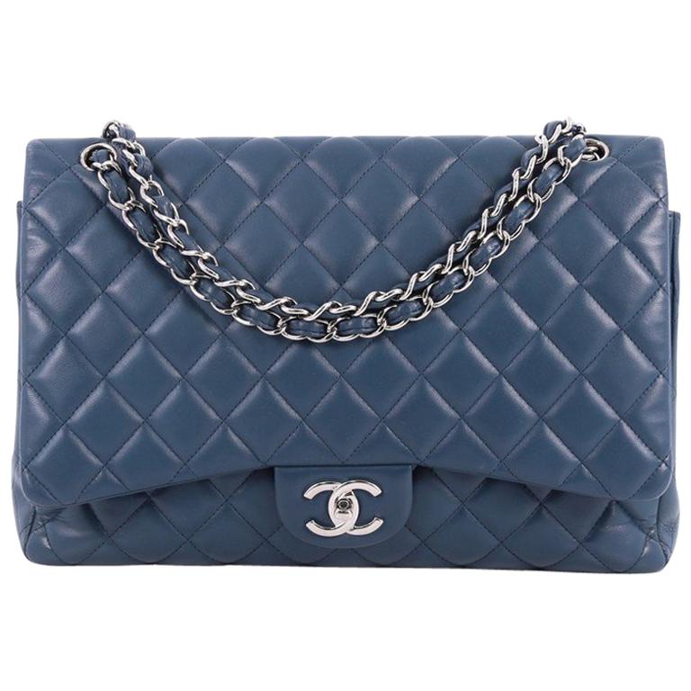 Chanel Classic Double Flap Bag Quilted Lambskin Maxi