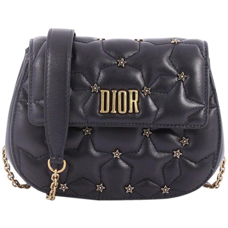 Christian DiorDio(r)evolution Round Clutch with Chain Studded Leather Small
