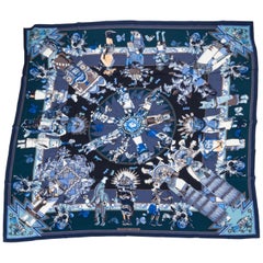 New Hermes Cashmere Kachinas Shawl