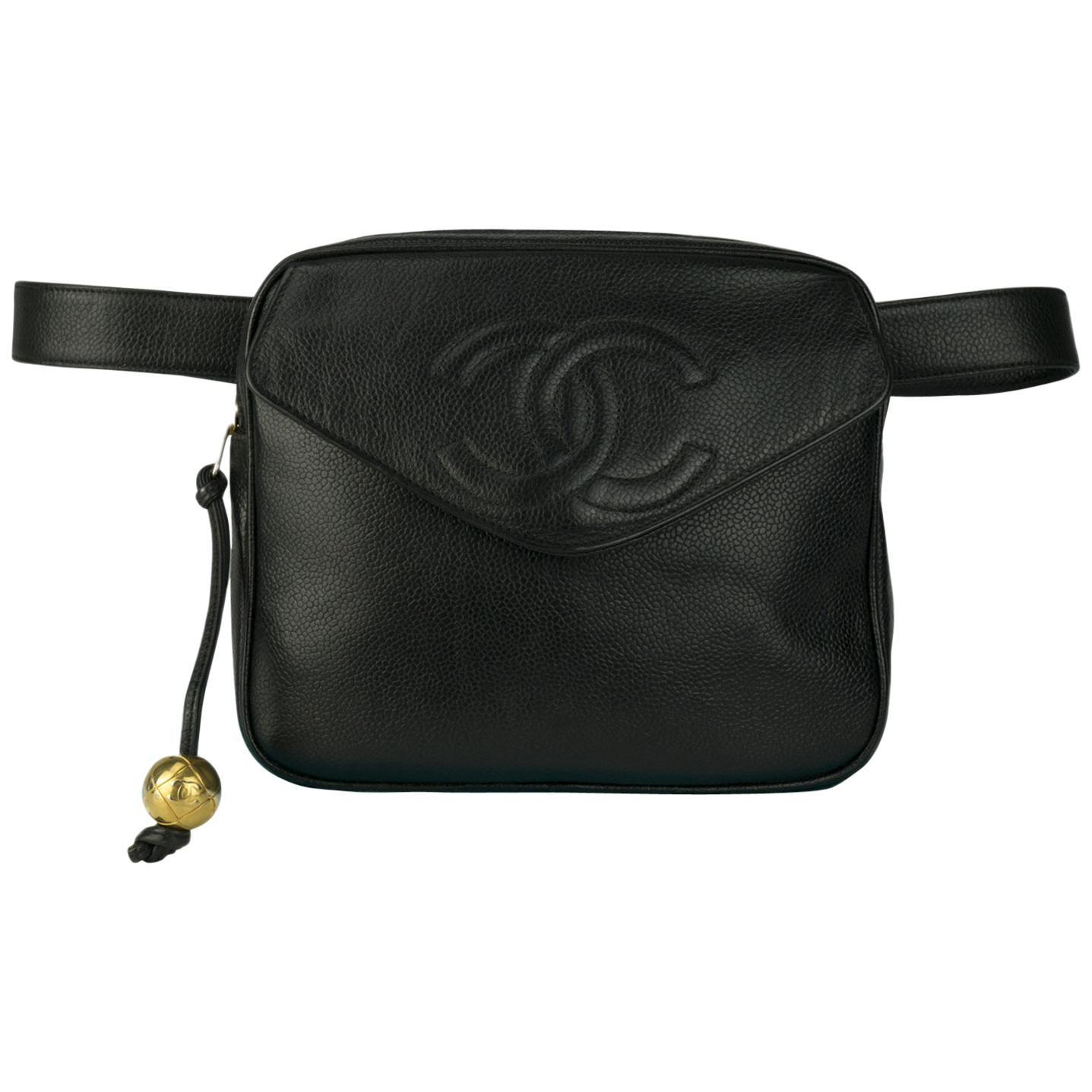 Chanel Large Caviar Envelope Fanny Pack