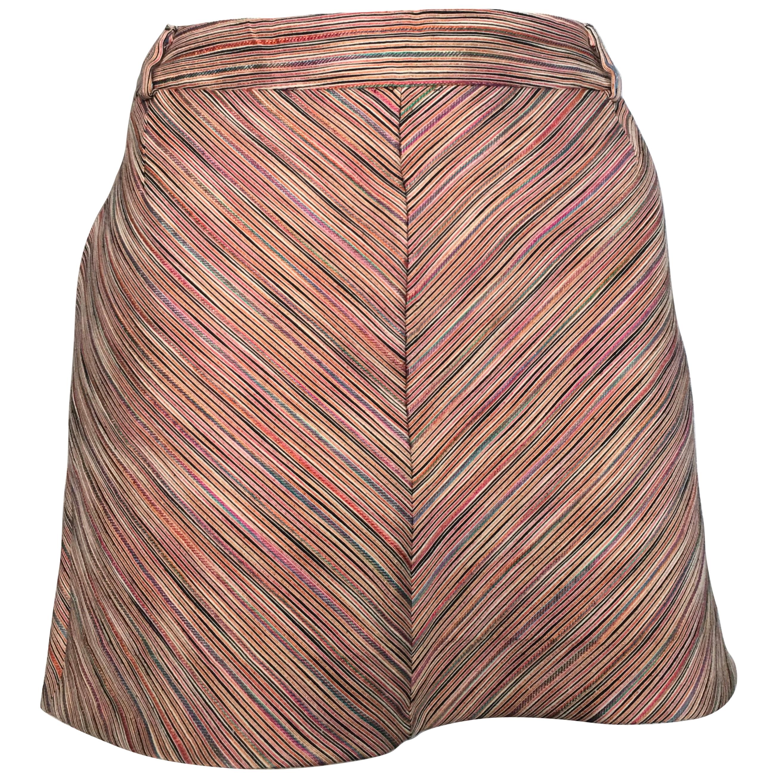 Missoni Mini Skirt with Pockets Size 6. For Sale
