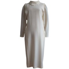 1960s Cream Wool Dress
