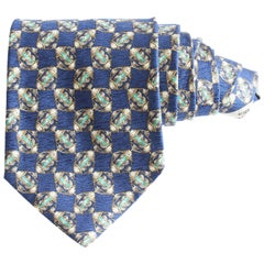 Valentino Mens Neck Tie Silk Abstract Print Italy