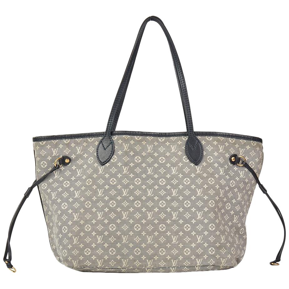 2012 Louis Vuitton Encre Monogram Idylle Fabric & Cowhide Leather Neverfull MM 
