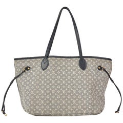 Used 2012 Louis Vuitton Encre Monogram Idylle Fabric & Cowhide Leather Neverfull MM 