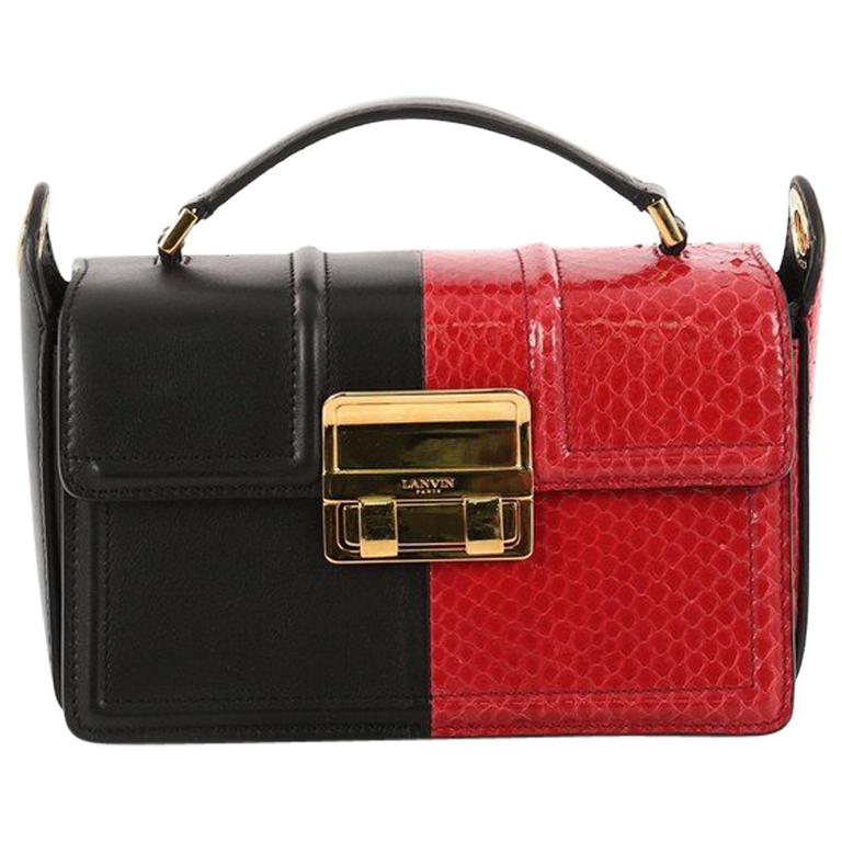 Lanvin Jiji Shoulder Bag Calfskin and Python Small at 1stDibs jiji