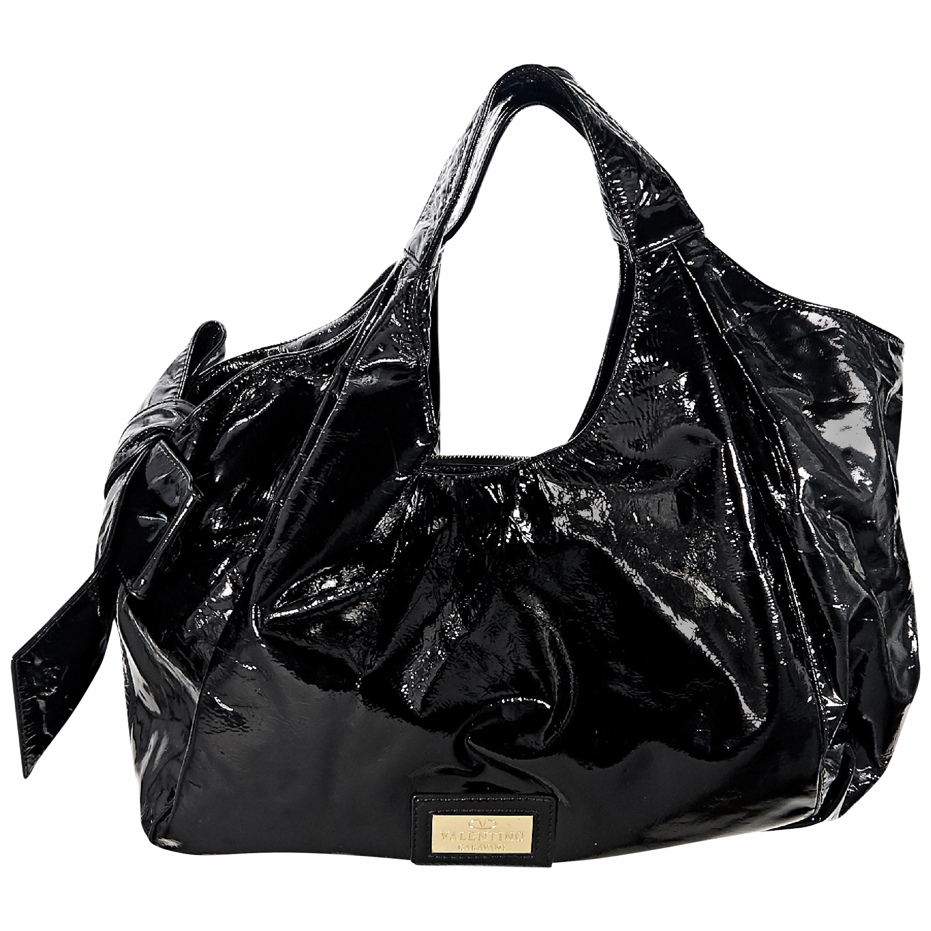 Valentino Black Nuage Bow Shoulder Bag