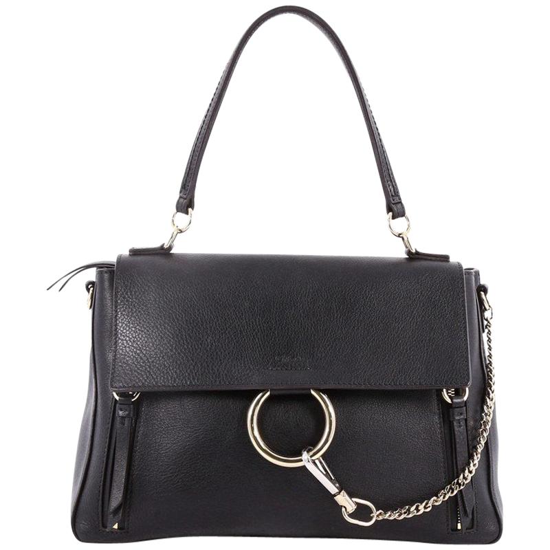 Chloe Faye Day Handbag Leather with Suede Medium
