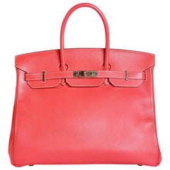 Hermes Rose Leather Birkin, 2014