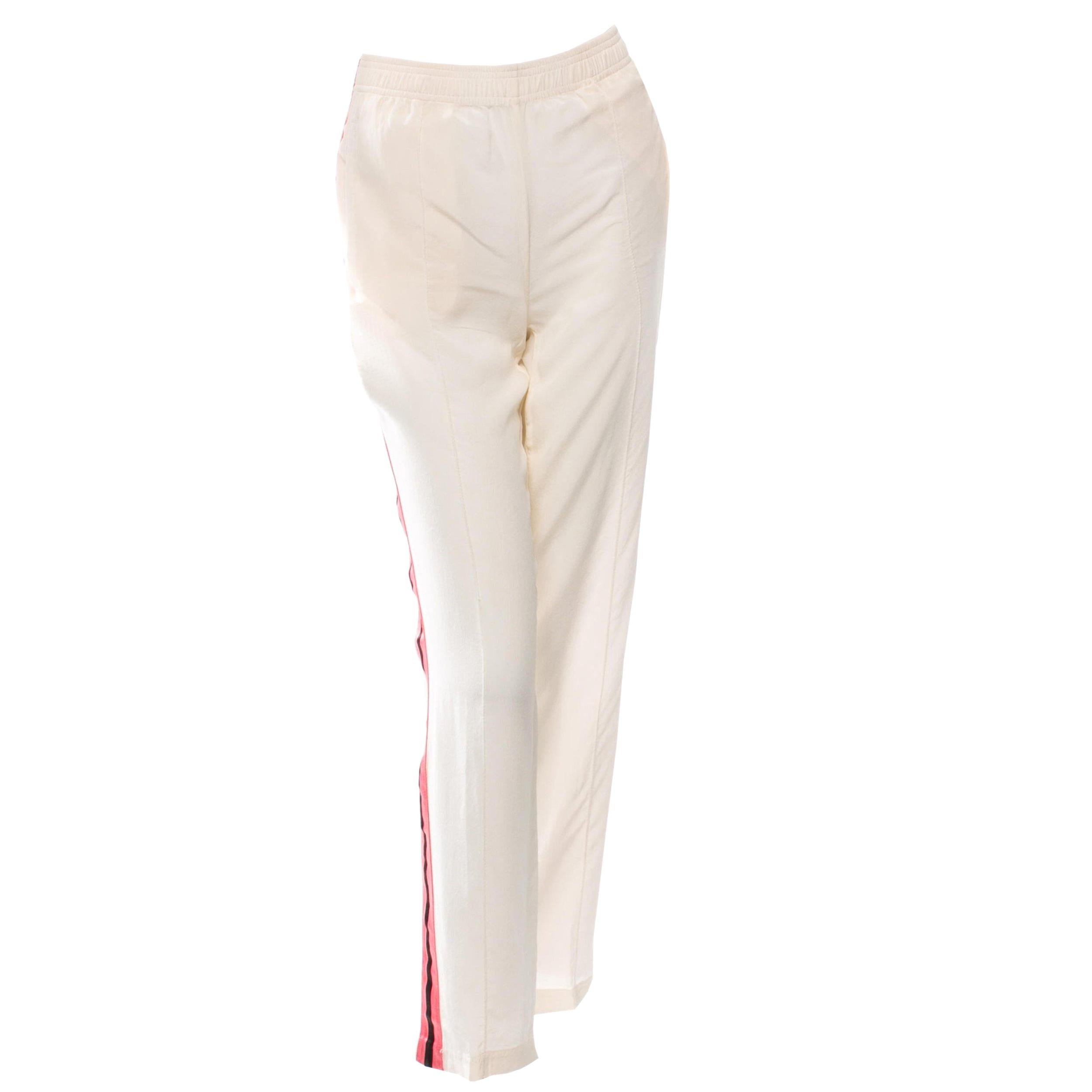 New Rare Tom Ford For Gucci Farewell Collection Silk Runway Pants 2004 Sz 40 In New Condition In Leesburg, VA