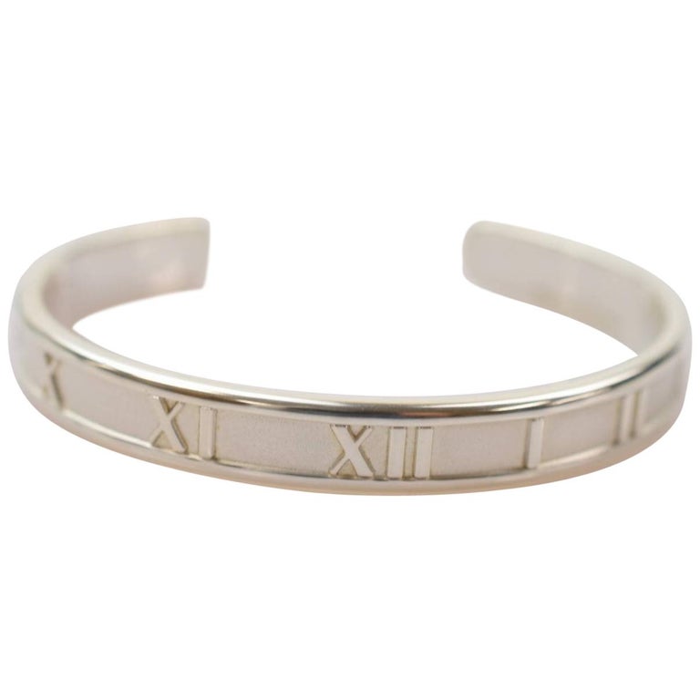 Roman Numerals Bangle - Tiffany  Bracelets gold diamond, Bracelets, Jewelry