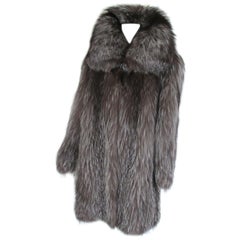 Beautiful Silver Fox Fur coat