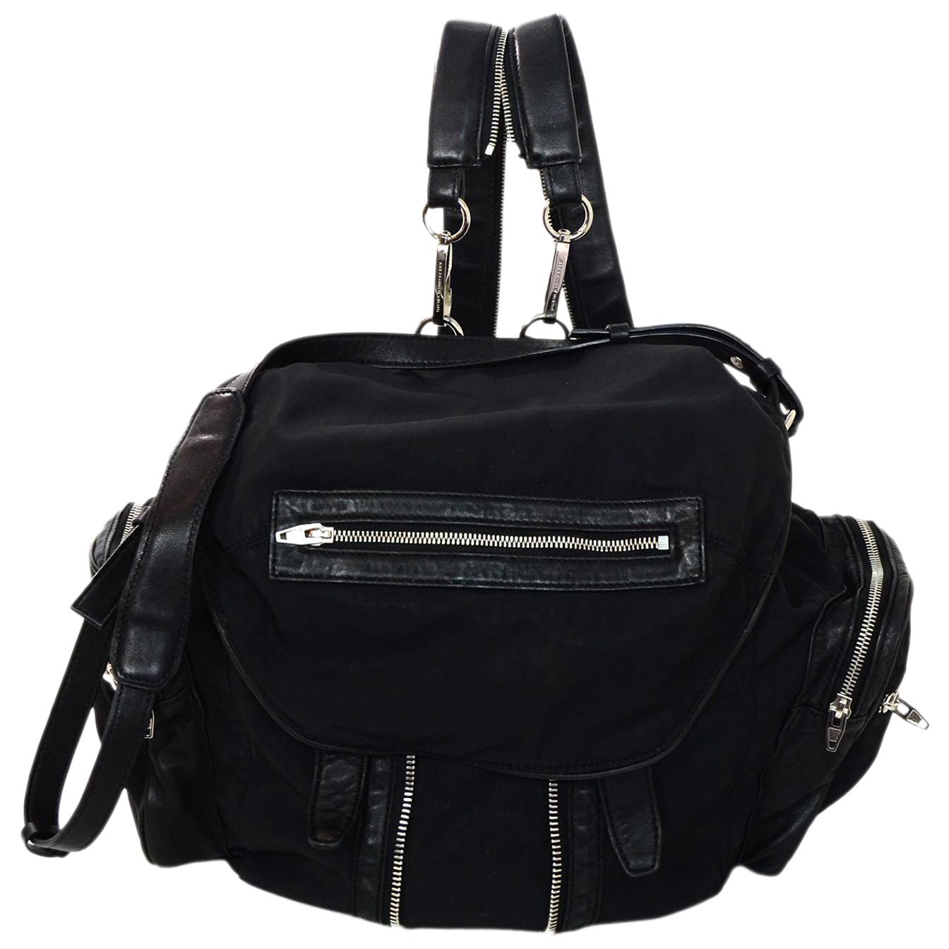 Alexander Wang Black Nylon and Leather Marti Convertible Backpack
