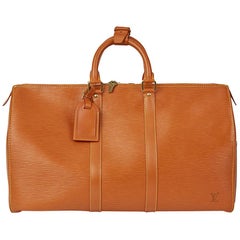 Louis Vuitton Gold Epi Leather Vintage Keepall 45, 1994