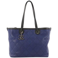 Chanel Fever Tote Quilted Caviar Small