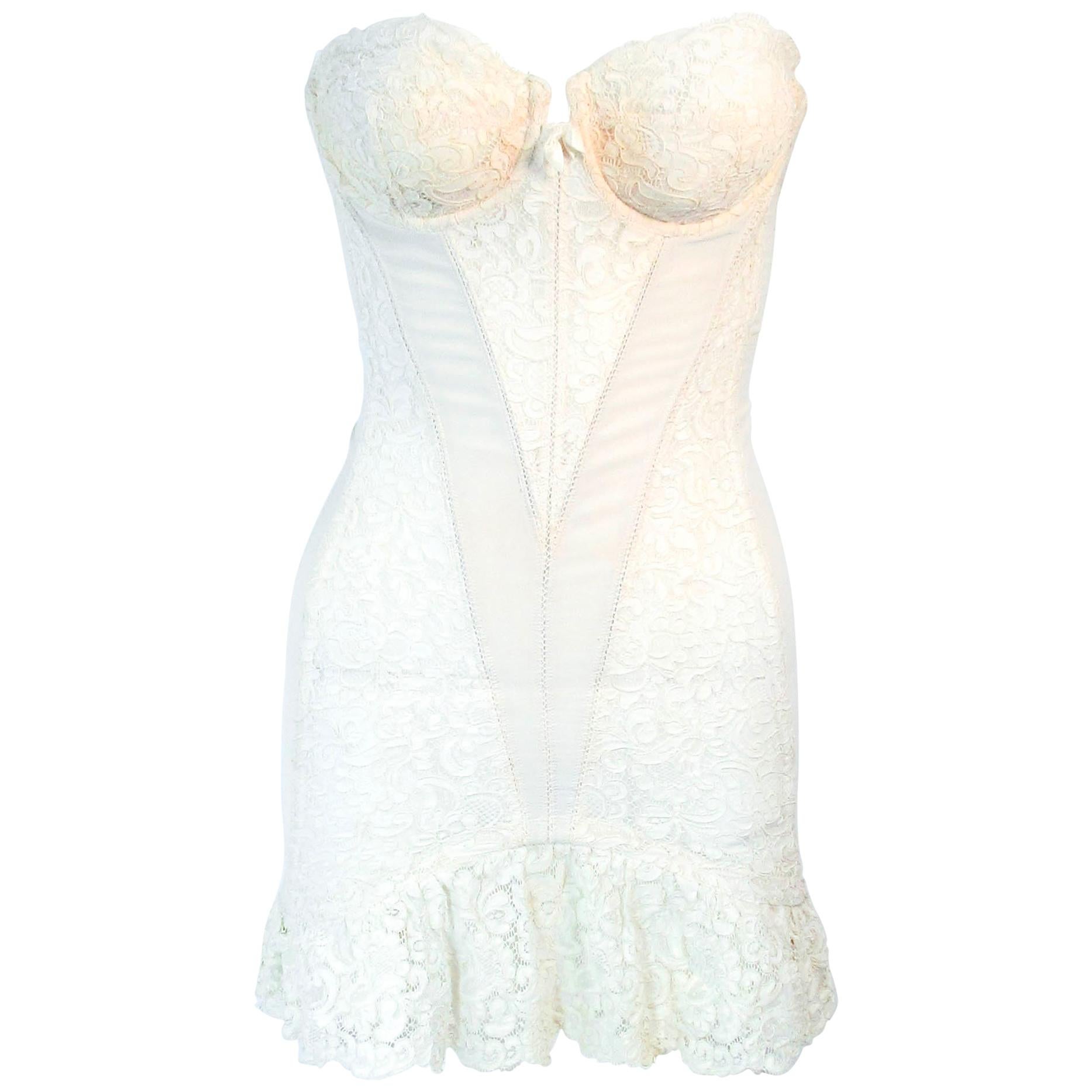 WARNER IMPORTS CHAMPS-ELYSESS COLLECTION White Merry Widow Size 35
