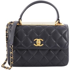 Chanel Trendy CC Top Handle Bag Quilted Lambskin Small