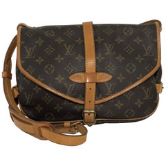 Vintage Louis Vuitton Monogram Saumur 30 Crossbody Handbag