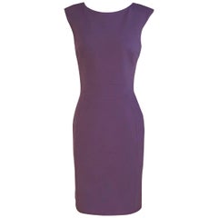 New Emilio Pucci Purple Knit Stretch Sheath Dress