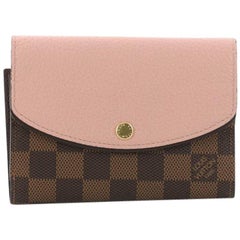 Louis Vuitton Normandy Compact Wallet Damier Canvas and Leather