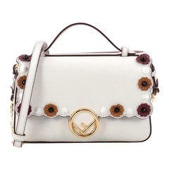 Fendi Double Kan I F Handbag Embellished Leather Micro