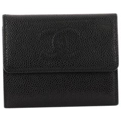 Chanel CC Compact Wallet Caviar
