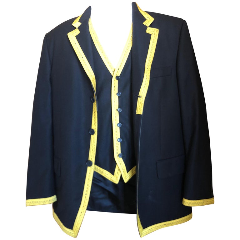 Moschino 1989 Cheap and Chic Iconic Vintage Mens Tape Measure Jacket ...