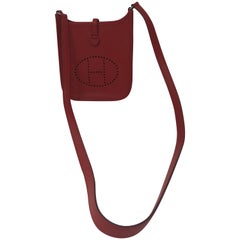 Hermes Red Evelyne TPM Crossbody Bag