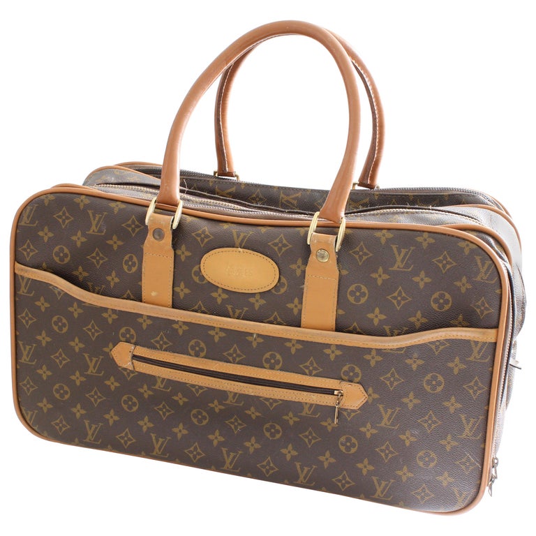 Louis Vuitton Soft Sided Suitcase Luggage Monogram Weekender Carry All Bag Saks For Sale at 1stdibs