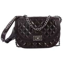 Chanel CC Turnlock Chain Around Flap Bag Goatskin Medium