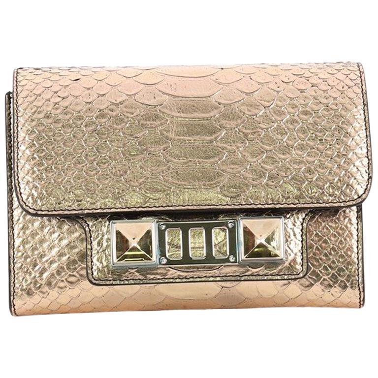 Proenza Schouler PS11 Wallet on Strap Python Embossed Leather