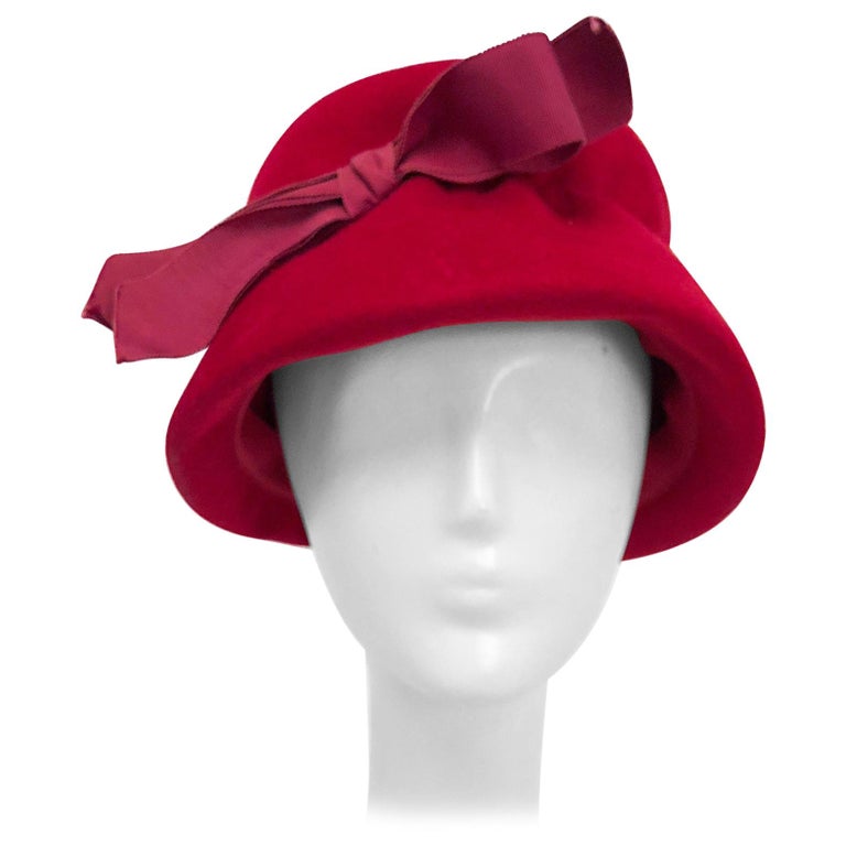 Felt bucket hat, 1960s, offered by Decades of Fashion