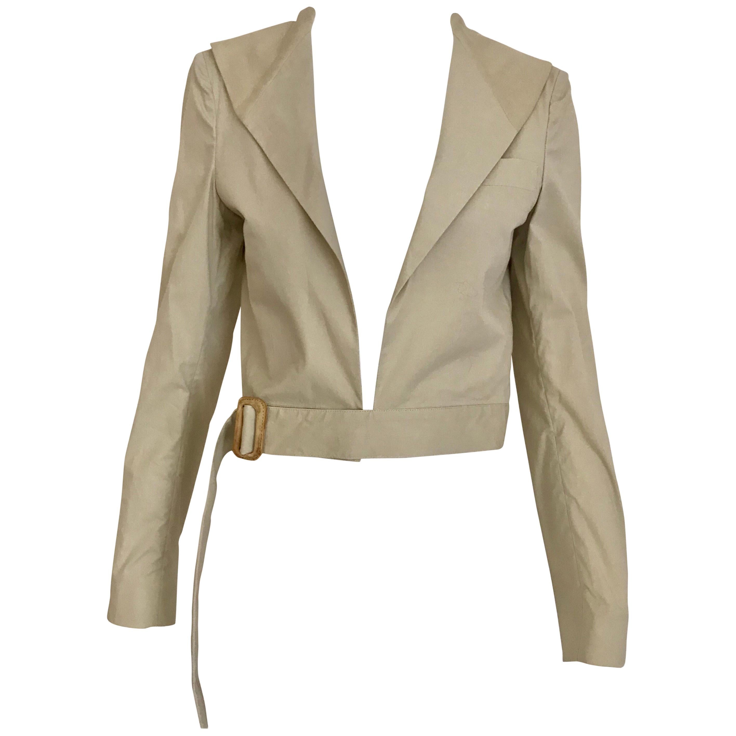 Helmut Lang Vintage Khaki Crop Jacket
