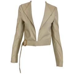 Helmut Lang Vintage Khaki Crop Jacket