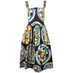 Dolce & Gabbana floral printed cotton dress