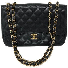 Chanel Black Caviar Jumbo Bag