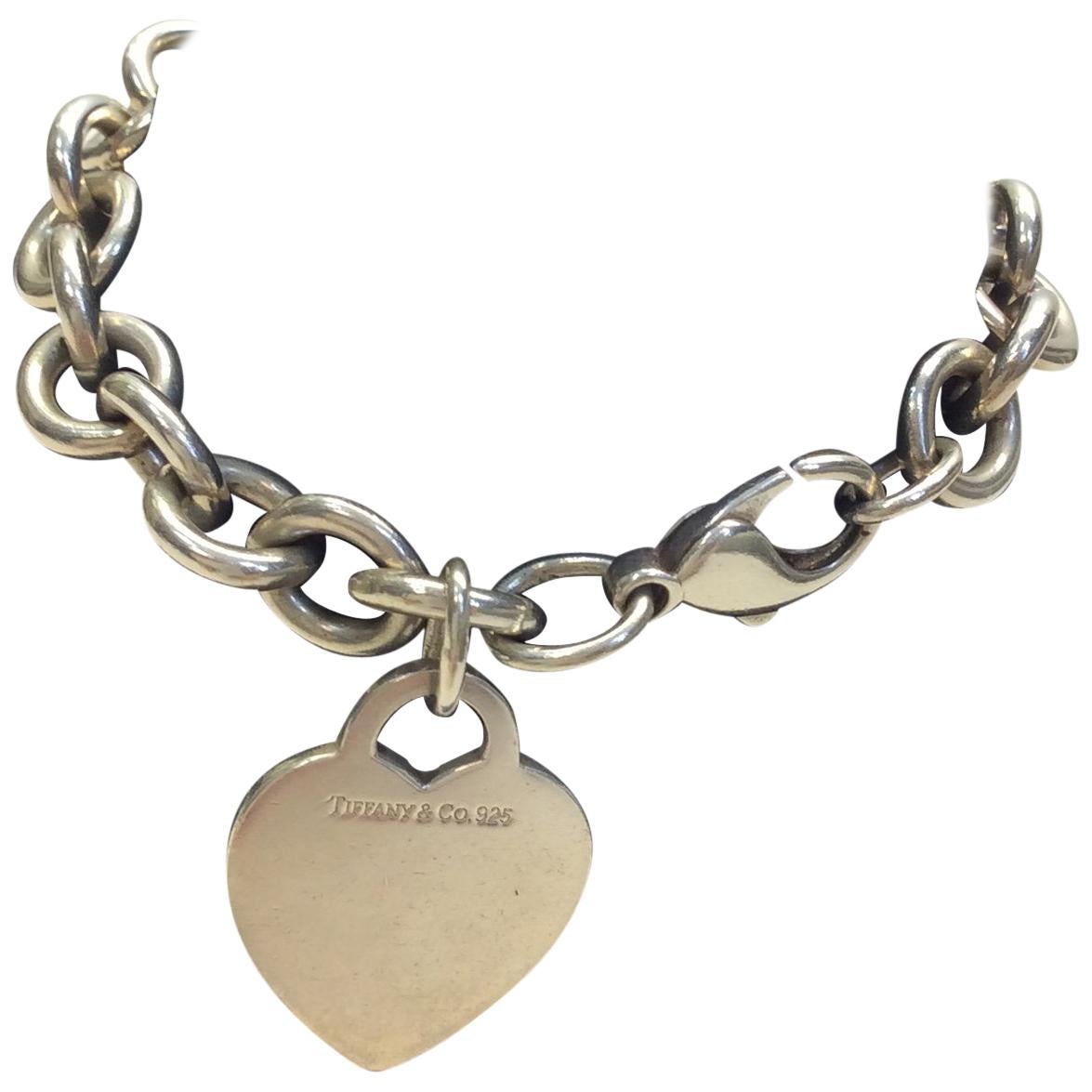 Tiffany & Co. Heart Link Bracelet For Sale