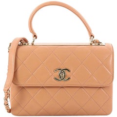 Chanel Trendy Cc Top Handle Beige Quilted Lambskin Small Handbag –  Dandelion Antiques