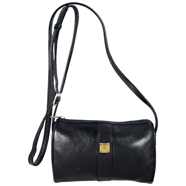 MCM Black Leather Crossbody Bag For Sale at 1stDibs