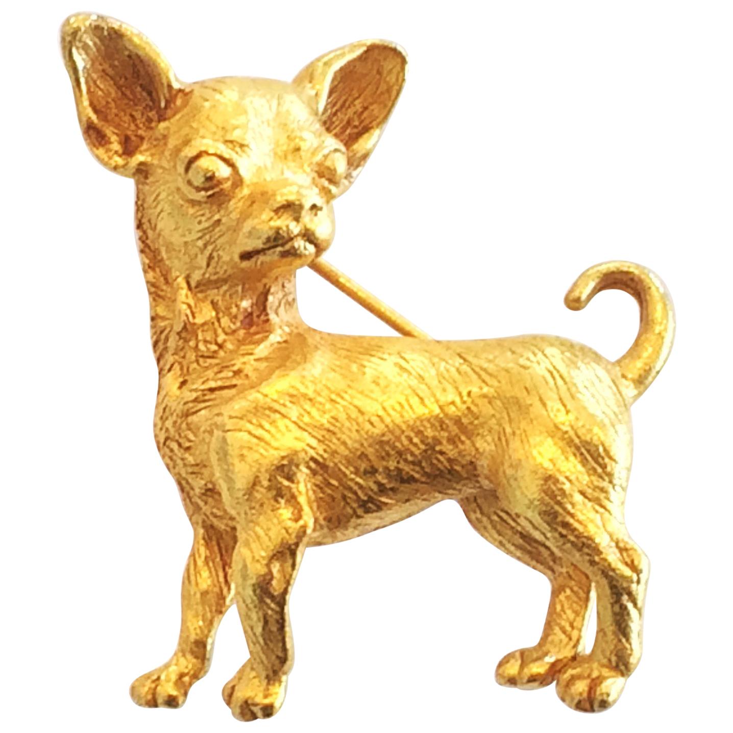 Askew of London Chihuahua Dog Brooch or pin