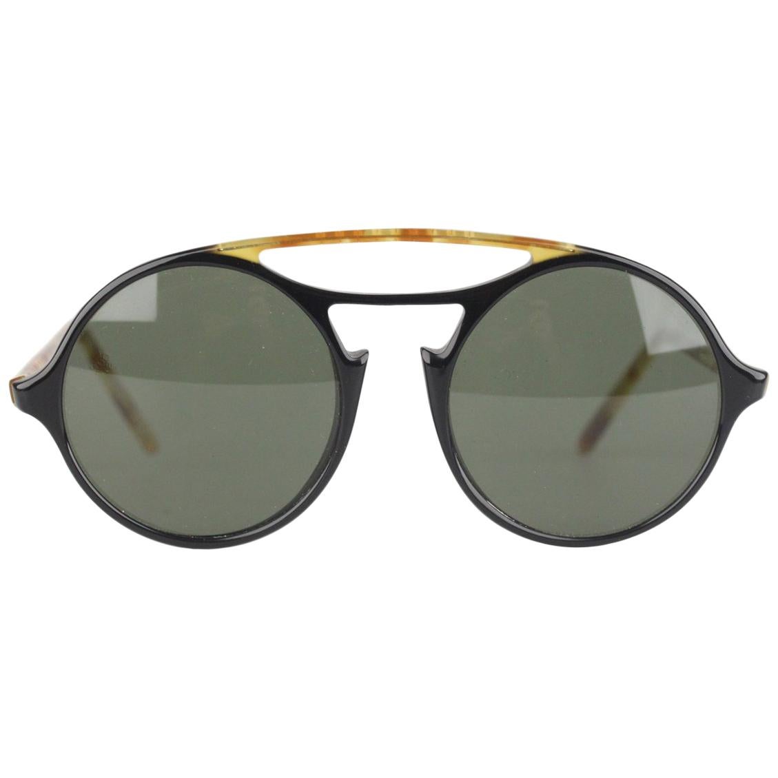 Persol Ratti Meflecto Vintage Tortoise Round Unisex Mod 650 Sunglasses 