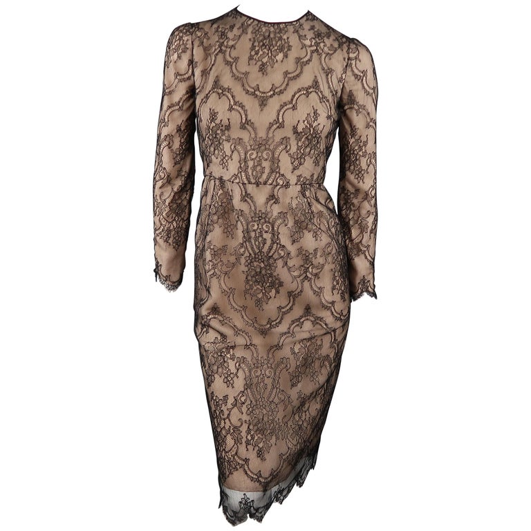 long sleeve lace overlay