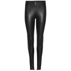 Balenciaga Black Leather Leggings Sz FR42/US10 NWT