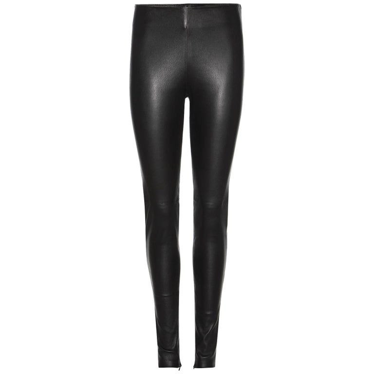Balenciaga Black Leather Leggings Sz FR42/US10 NWT For Sale at 1stDibs ...