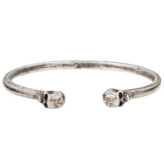 Ossa Sterling Skull Cuff Bracelet