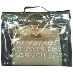 Hermès See-Through Kelly Clear Plastic Vinyl Bag 1998 40 cm Collector Rain Cover